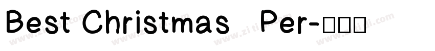 Best Christmas   Per字体转换